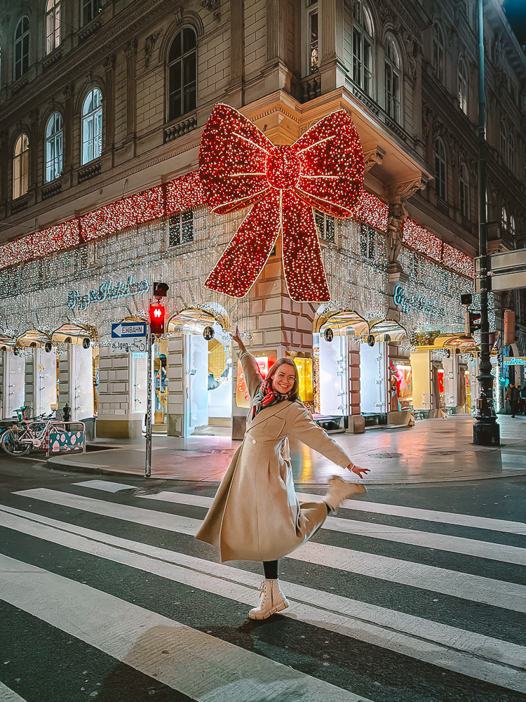 Popp & Kretschmer Christmas bow by night, by Dancing the Earth