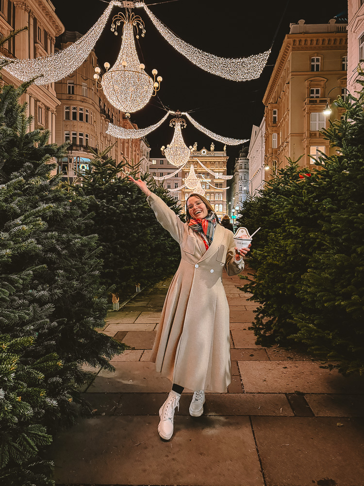 Vienna, Xmas tree market at Graben street, by Dancing the Earth