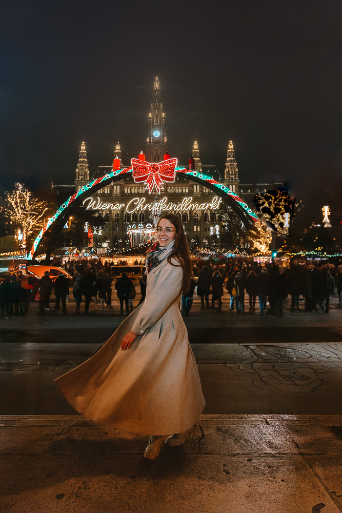 Vienna, Rathausplatz Christmas market, by Dancing the Earth