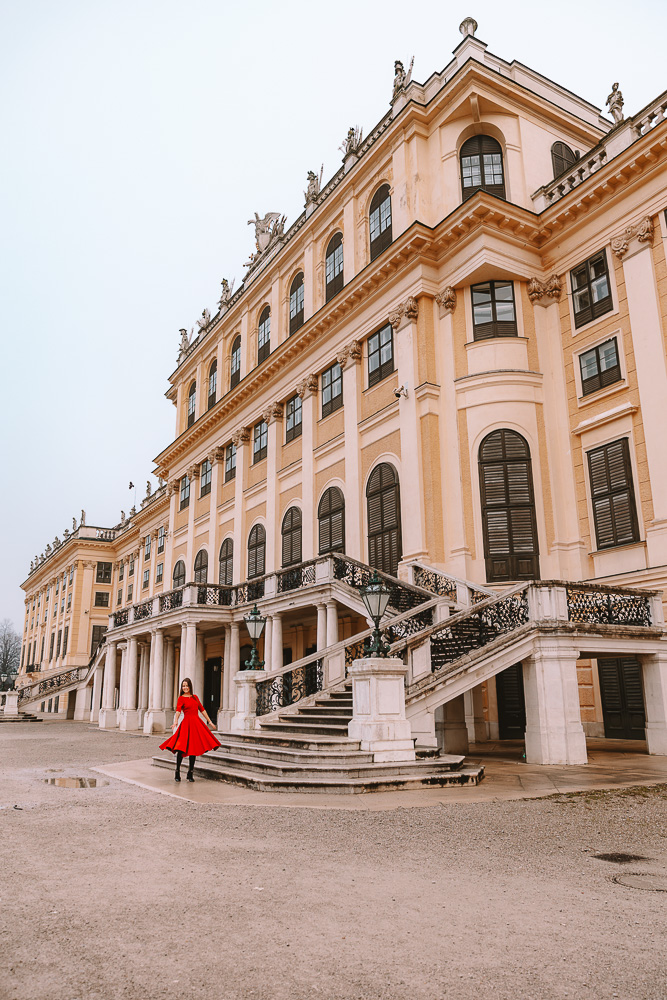 Vienna, Schonbrunn Castle staircases, by Dancing the Earth