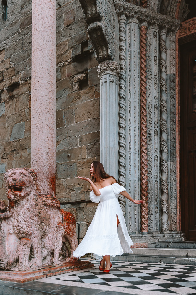 Bergamo, Basilica entrance, by Dancing the Earth