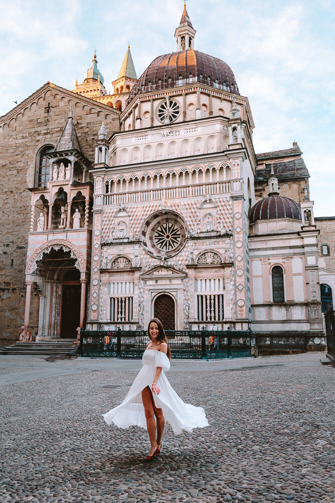 Bergamo, Cappella Colleoni and Basilica sunrise, by Dancing the Earth