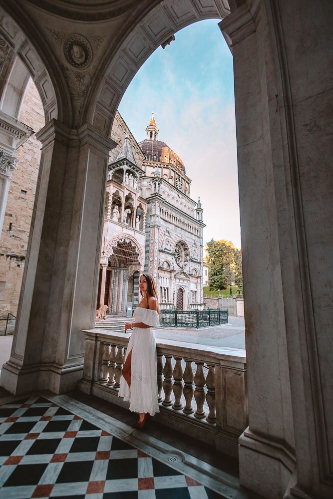 Bergamo, Cappella Colleoni from Duomo entrance, by Dancing the Earth
