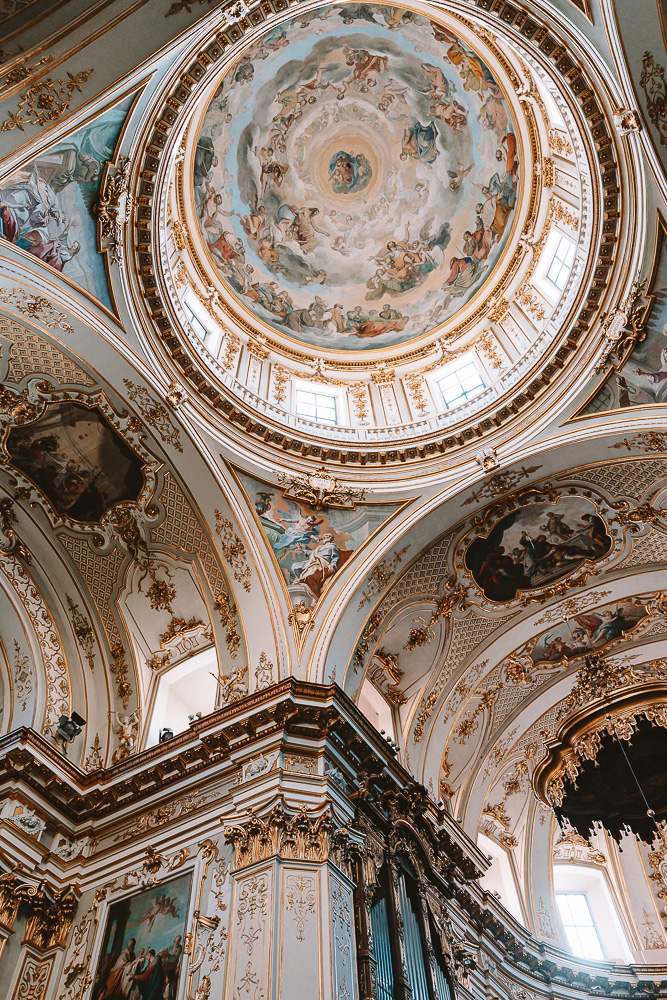 Bergamo, Duomo ceiling details, by Dancing the Earth