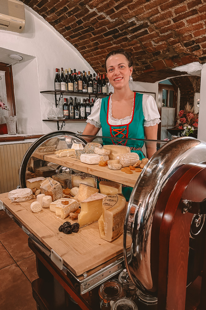 Bergamo, traditional restaurant, cheese plate, by Dancing the Earth