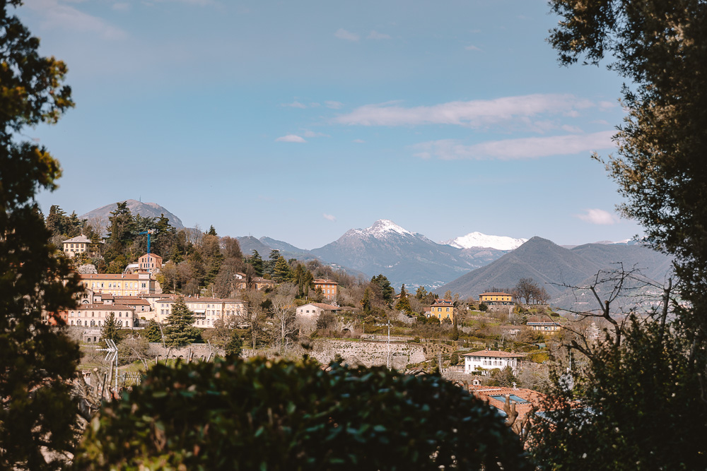 Venetian Fortresses, mountains view from Rocca di Bergamo, by Dancing the Earth